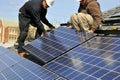 Solar Panel Installers 5 Royalty Free Stock Photo