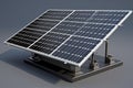 Solar Panel Isolated. 3D rendering Royalty Free Stock Photo