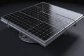 Solar Panel Isolated. 3D rendering Royalty Free Stock Photo