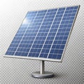 Solar panel isolated on transparent background Royalty Free Stock Photo