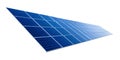 Solar panel isolated on white Royalty Free Stock Photo