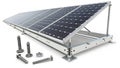 Solar Panel Mounting System with Adjustable Angle Royalty Free Stock Photo