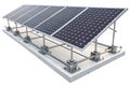 Solar Panel Mounting System Royalty Free Stock Photo