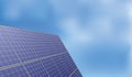 Solar panel over blue sky background Royalty Free Stock Photo