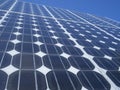 Solar panel photovoltaic cells blue sky Royalty Free Stock Photo