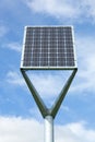 Solar panel on a pole Royalty Free Stock Photo