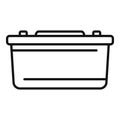 Solar panel power battery icon outline vector. Fixture cell Royalty Free Stock Photo