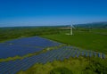 Solar Panel Power Plant Aerial