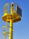 Solar powered marine lighthouse. Royalty Free Stock Photo