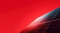 solar panel red background energy Royalty Free Stock Photo
