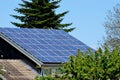 Solar panel roof Royalty Free Stock Photo