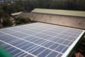 Solar panel on the roof close-up. Royalty Free Stock Photo