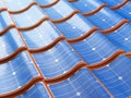 Solar panel on the roof Royalty Free Stock Photo