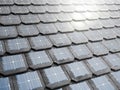 Solar panel on the roof Royalty Free Stock Photo