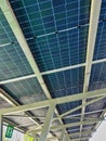 Solar Panel Roof Top, Greece Royalty Free Stock Photo