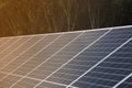 Solar panel or solars cells arrangement for green and clean future power source generation prevent global warming situation Royalty Free Stock Photo