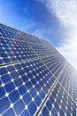 Solar Panel, Sun Flare Royalty Free Stock Photo
