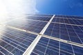 Solar Panel, Sun Flare Royalty Free Stock Photo