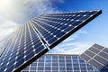 Solar Panel, Sun Flare Royalty Free Stock Photo