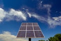 Solar Panel on a Sunny Day with Negative Space Royalty Free Stock Photo