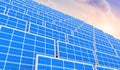 Solar panel system alternative energy outdoor Royalty Free Stock Photo