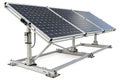 Solar Panel System with Adjustable Mounting Royalty Free Stock Photo
