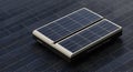 Compact Portable Solar Panel Charger for Green Energy Royalty Free Stock Photo