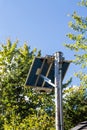Solar Panel on Wood Pole Royalty Free Stock Photo
