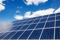 Solar panels - An alternative source of energy. Environmental Protection. Royalty Free Stock Photo