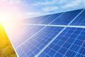 Solar panels, alternative source environmentally friendly energy Royalty Free Stock Photo