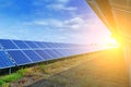 Solar panels, alternative source environmentally friendly energy Royalty Free Stock Photo