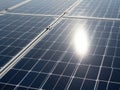 Solar panels capturing sunlight for renewable energy Royalty Free Stock Photo