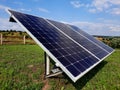 Solar panels. Solar panels close-up against the blue sky. Royalty Free Stock Photo