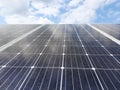 Solar panels. Solar panels close-up against the blue sky. Royalty Free Stock Photo