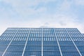 Solar Panels Closeup Blue Technology Clear Sunny Day Clouds Reflection Green Energy Real Royalty Free Stock Photo