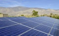 Solar Panels in a desert environment Royalty Free Stock Photo