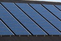 Solar panels on family houses Royalty Free Stock Photo