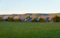 Solar Panels in the Field Royalty Free Stock Photo