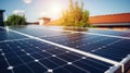 Solar panels on a home, harnessing the power Royalty Free Stock Photo
