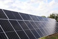 Solar panels installed. Alternative energy source Royalty Free Stock Photo