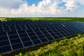 Solar panels installed. Alternative energy source Royalty Free Stock Photo