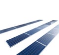 Solar Panels isolated in white background for solar energy design