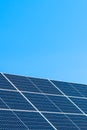 Solar panels make green energy Royalty Free Stock Photo