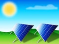 Solar panels - photovoltaic Royalty Free Stock Photo