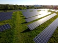 Solar panels in photovoltaic power plant in Gdansk, Poland