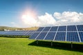 Solar panels, photovoltaics, alternative electricity source Royalty Free Stock Photo