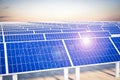 solar panels power plant Royalty Free Stock Photo