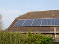 Solar Panels on Roof Royalty Free Stock Photo