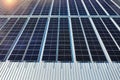 Solar panels on the roof. Solar cell Royalty Free Stock Photo