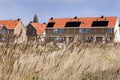 Solar panels on roof of new houses